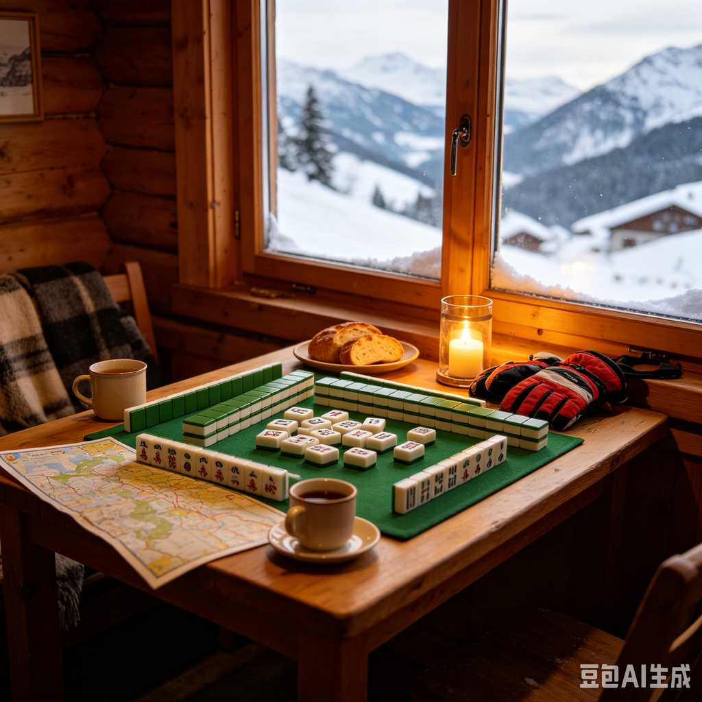 small portable mahjong set